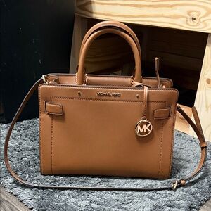 Michael Kors Tan Leather Satchel